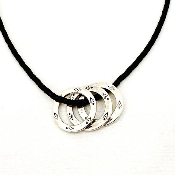 Silpada Friendship/Hope/Believe Sterling Necklace S1622 Retired - Picture 4 of 6